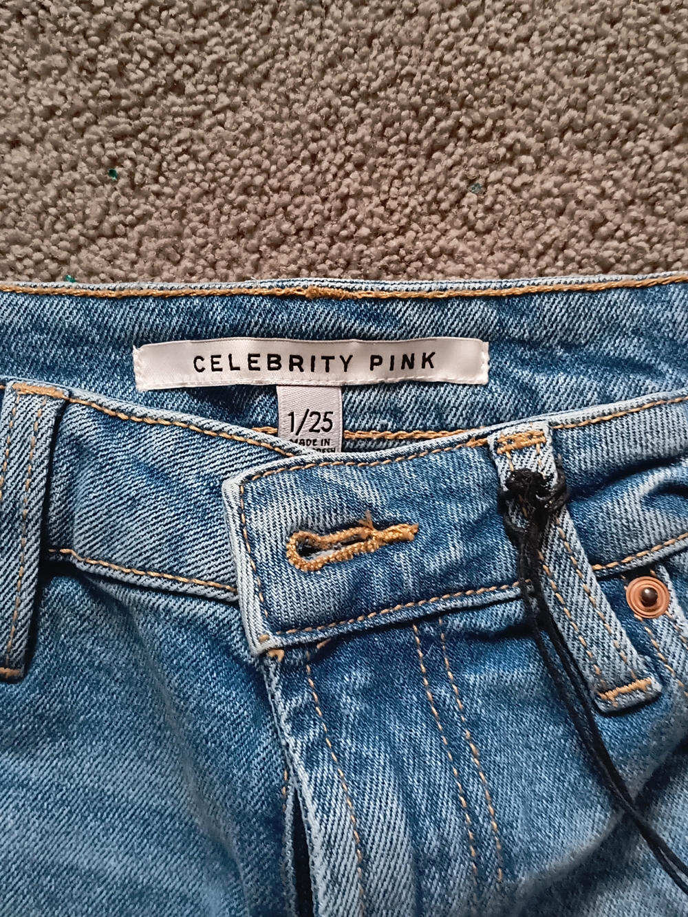 Celebrity Pink Women's Light Blue Denim Shorts 1